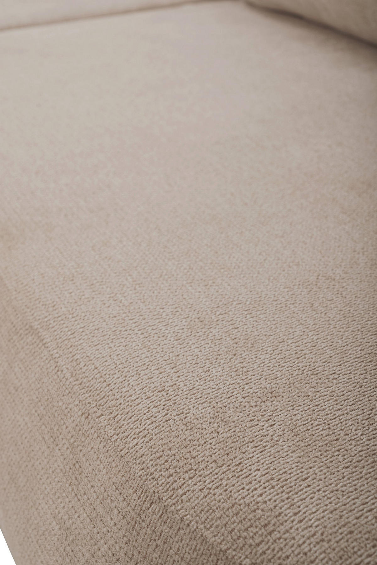 ECKSOFA AMICO L-S Beige Geflochtener Stoff mit Schlaffunktion - Beige, Holz (248/174cm) - MASSENO