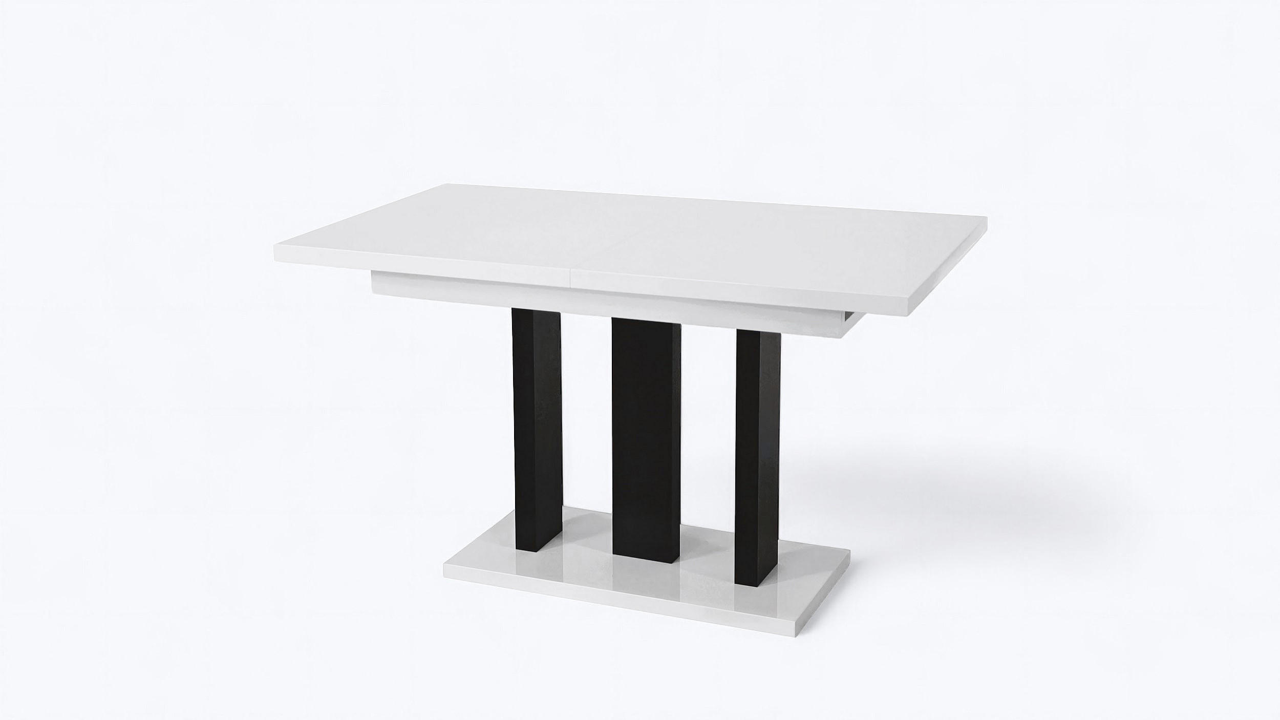 ESSTISCH Appia ausziehbar bis 210 cm - Weiß Hochglanz, Holzwerkstoff (130/80/76cm) - Endo-Moebel
