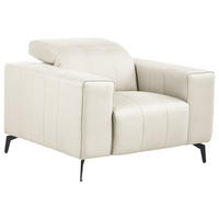 SESSEL Stoff Hellbeige Ommel - Beige, Textil (110/80/102cm) - Beliani