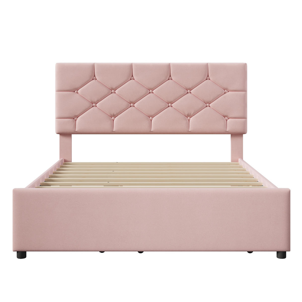 POLSTERBETT PANG-8R4W2N 140/200 cm Rosa - Rosa, Textil - PANGIVO