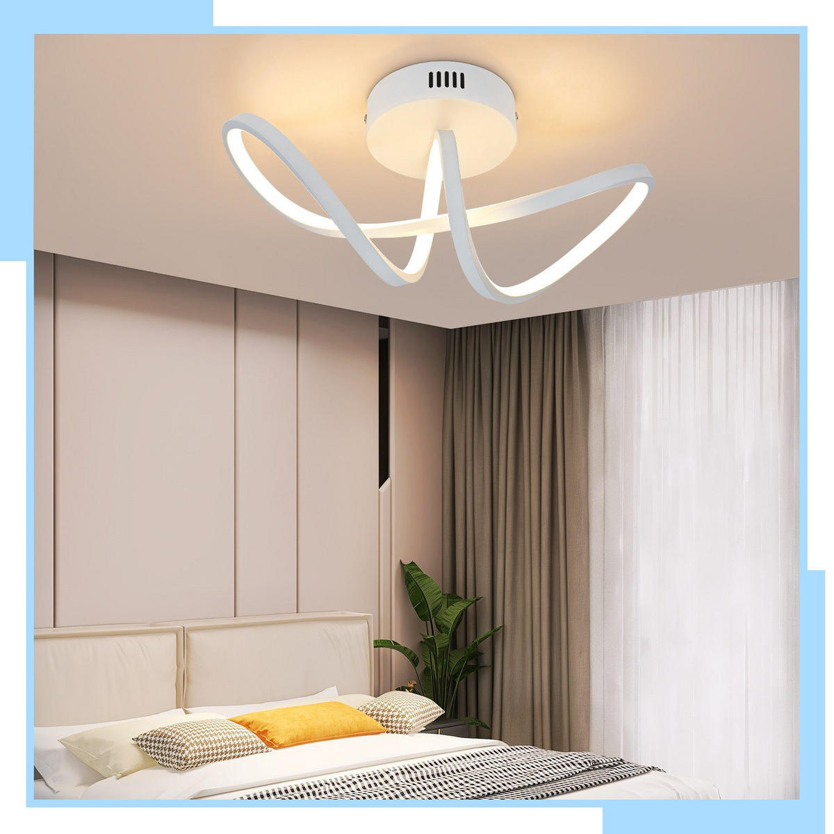 LED-DECKENLEUCHTE Marburg 34/14.5/17 cm - Weiß, Metall (34/14.5/17cm) - Nettlife