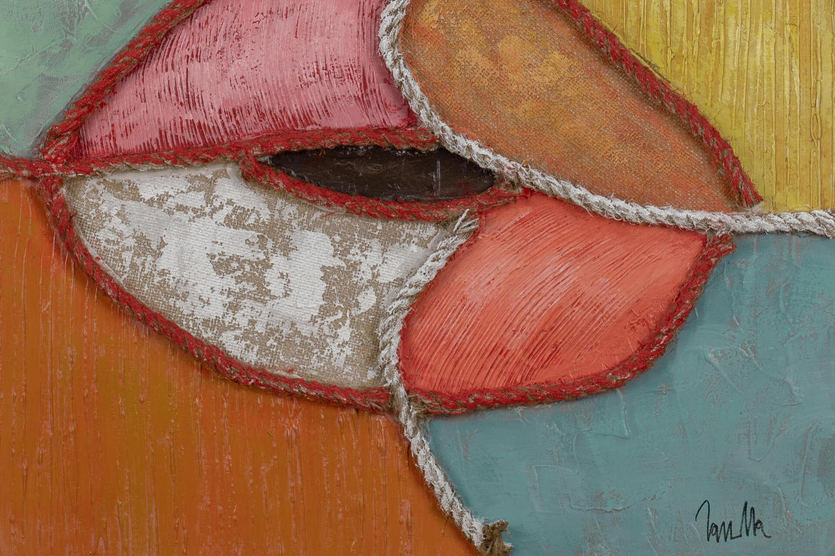 ACRYLBILD HANDGEMALT 60/90 cm - Multicolor, Holz/Textil (2.4/90cm) - KUNSTLOFT