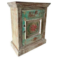 NACHTTISCH aus Holz, blau, 53x27x69cm - Blau, Holz (53/69/27cm) - Wanderlust