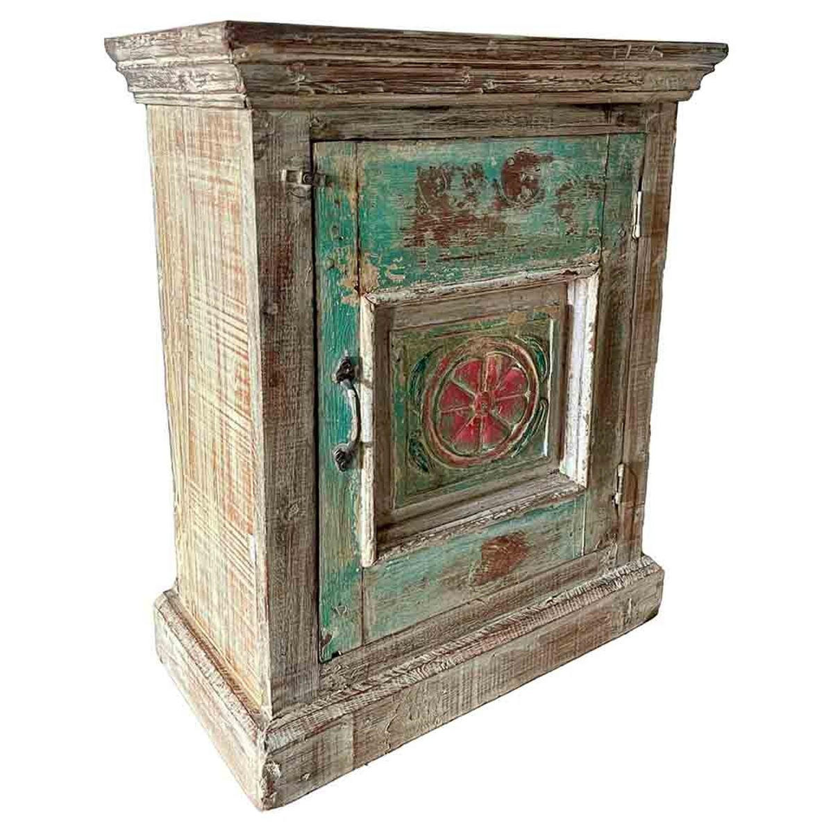 NACHTTISCH aus Holz, blau, 53x27x69cm - Blau, Holz (53/69/27cm) - Wanderlust