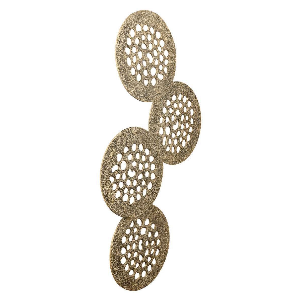 WANDPANEEL Geoffe Gold 120/5/74cm - Goldfarben, Metall (5/74/120cm) - PTMD Collection