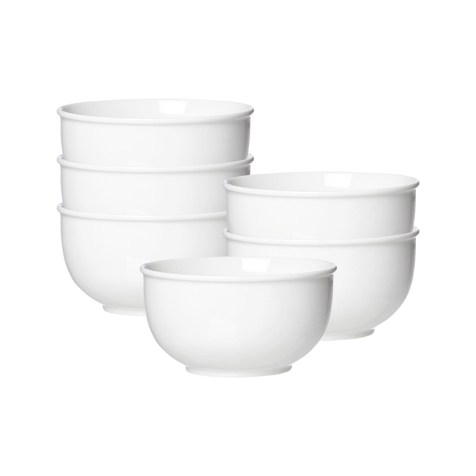 MÜSLISCHALEN Simple weiß ø 14 cm 6er Set - Weiß, Keramik (14cm) - Ritzenhoff Breker