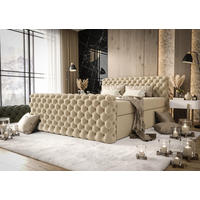 BOXBETT Figo IV Rosa 180x200 cm - Rosa, Textil (180/200cm) - B&B Home