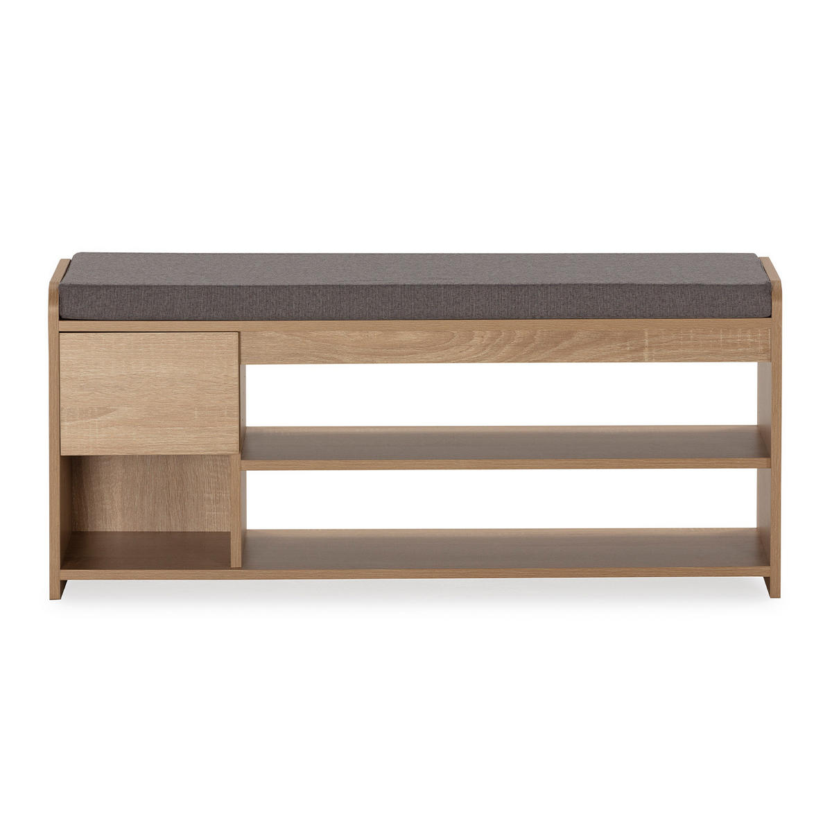 SCHUHBANK Gabriel Eichenfarbe - Honigeiche, Holzwerkstoff (103/46/32cm) - VS Venta-stock