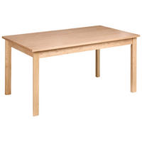 JÍDELNÍ STŮL Světlý Dub 160/90 cm Gisela - světle hnědá, kompozitní dřevo (160/90/77cm) - Beliani