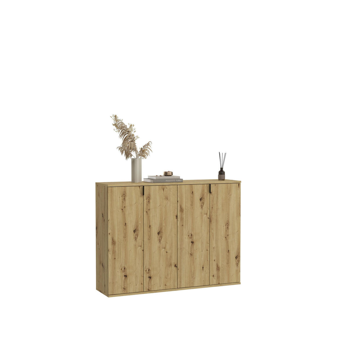 GARDEROBENKOMBINATION 2tlg. Projekt X Garderobe in Artisan Eiche Nachbildung B/H/T: 122x97x34 cm - Eiche Artisan, Holzwerkstoff (122/97/34cm)