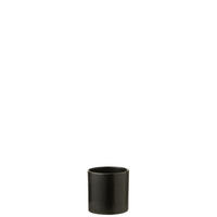 BLUMENTOPF ZYLINDER - Töpferei - Schwarz - 2er set - Ø 14 cm - Schwarz, Keramik (14/14cm) - J-Line