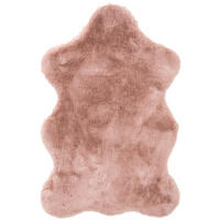 KUNSTFELL-TEPPICH Dave Rosa 60x90 cm - Rosa, Textil (60/90cm) - benuta Nest