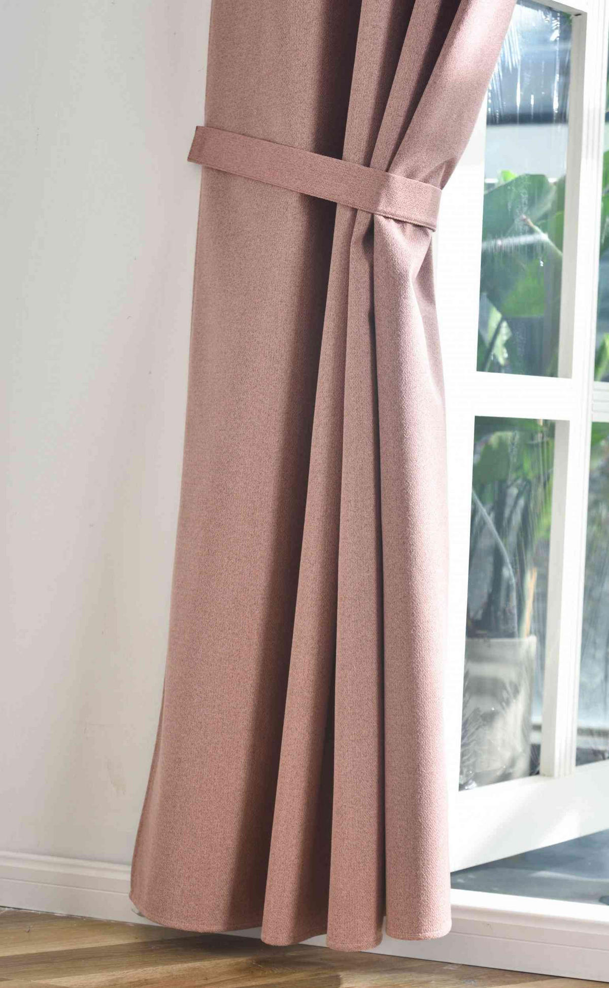 VORHANG 2ER SET »München Dark« HxB 225x145 cm Altrosa - Altrosa, Textil (145/225cm) - Gardinenbox