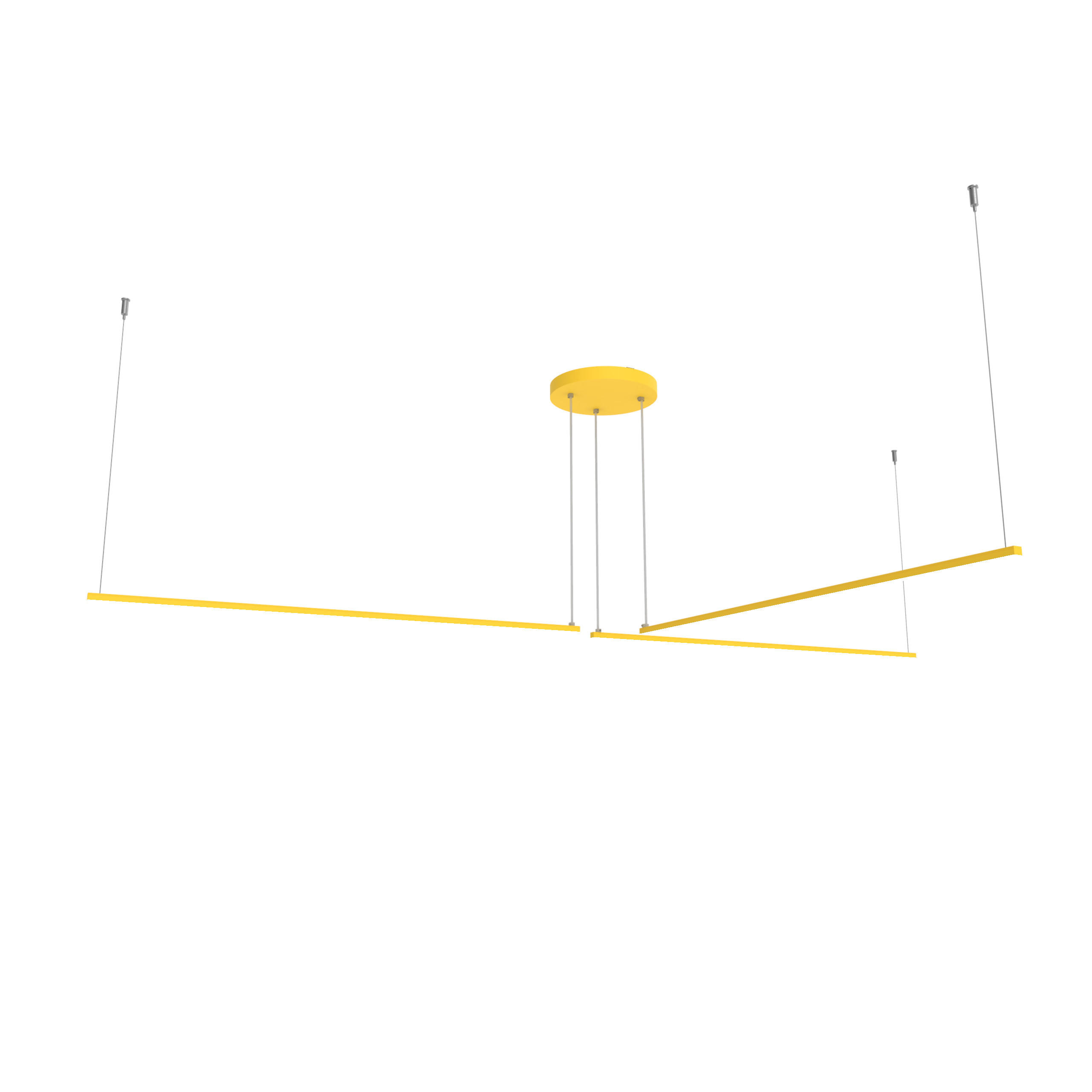 Lumicom Led-Hängeleuchte Gelb 100x2x2 cm