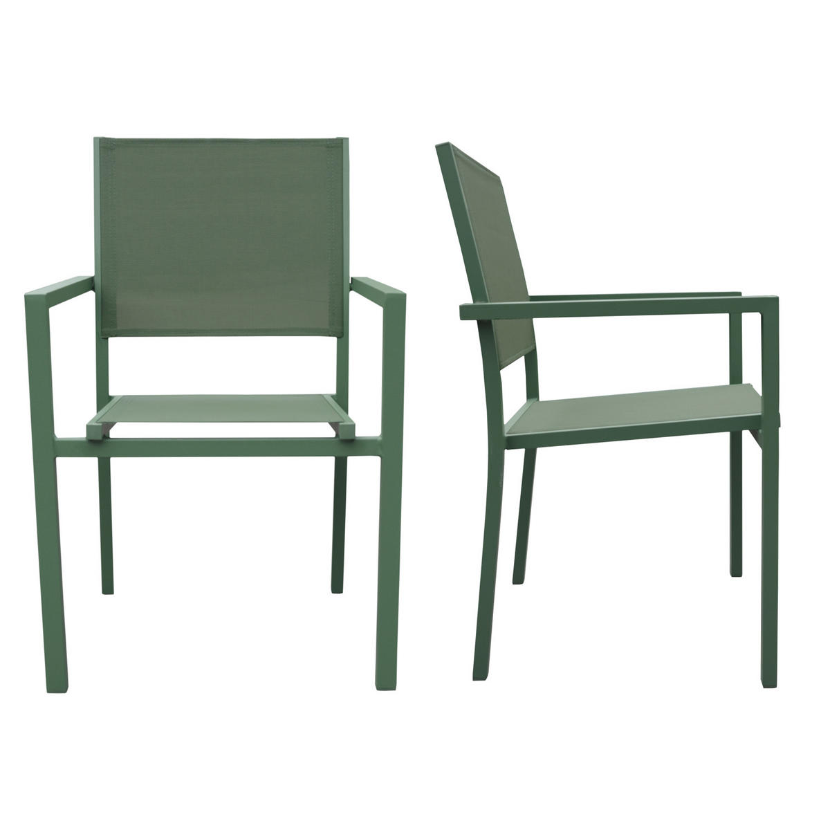 STÜHLE Salbeigrün 4er-Set - Grün, Kunststoff (57/89.5/56.5cm) - Happy Garden