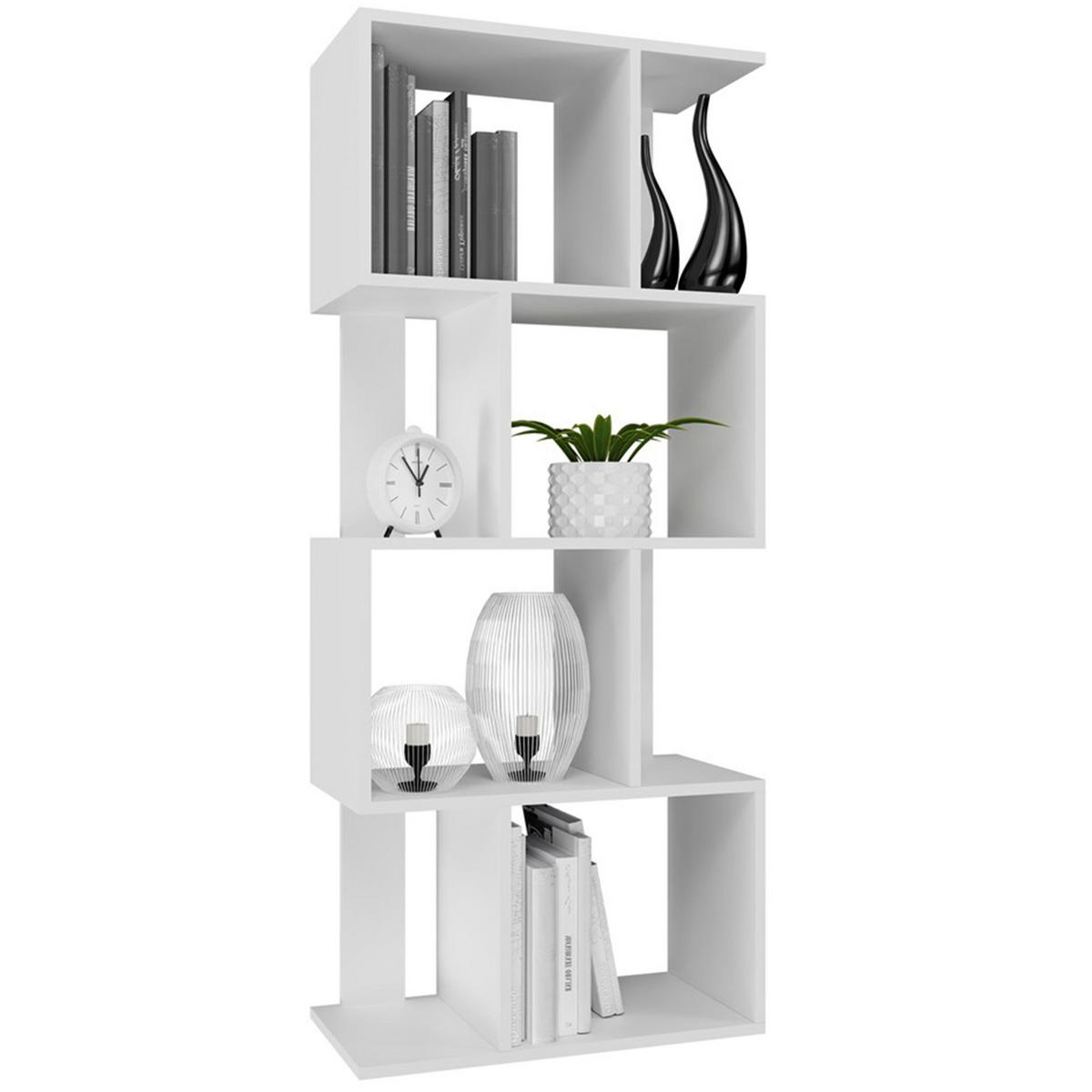 STANDREGAL Fiesta Weiß 60 cm - Weiß, Holzwerkstoff (59.5/140/30cm) - Selsey