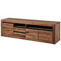 TV-BOARD Wild-/ Zerreiche 185x45x55 tabacco brown geölt MONTREUX #330 - Braun, Holz (45/55/185cm) - Massivmoebel24