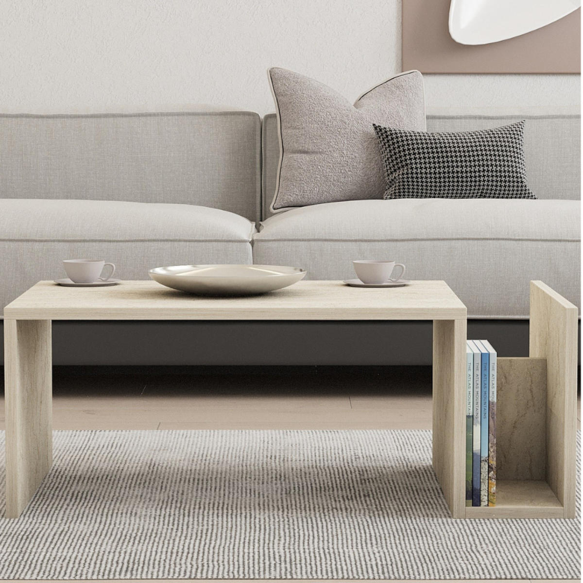 COUCHTISCH Melmo Braun - Braun, Holzwerkstoff (50/87/32cm) - Concept Usine