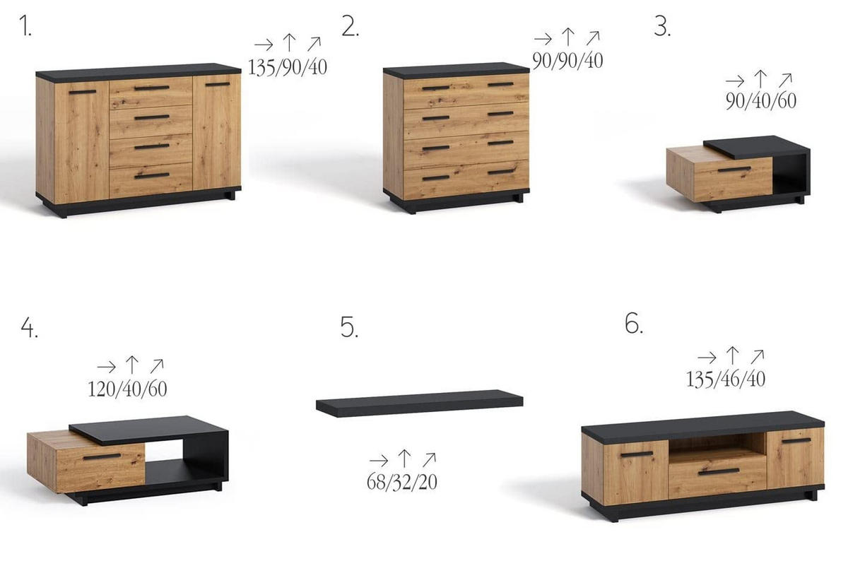 COUCHTISCH 120 × 60 cm - Bordeaux, Metall (60/120/40cm) - Design Möbel