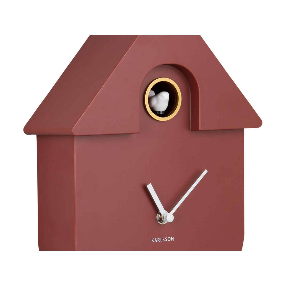 WANDUHR Modern Cuckoo 8.5/21.5/41 cm - Grün, Kunststoff (21.5/41/8.5cm) - Karlsson