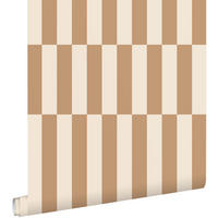 TAPETE Streifen 53 cm x 10.05 m - Braun, Papier (53/1000cm) - ESTAhome
