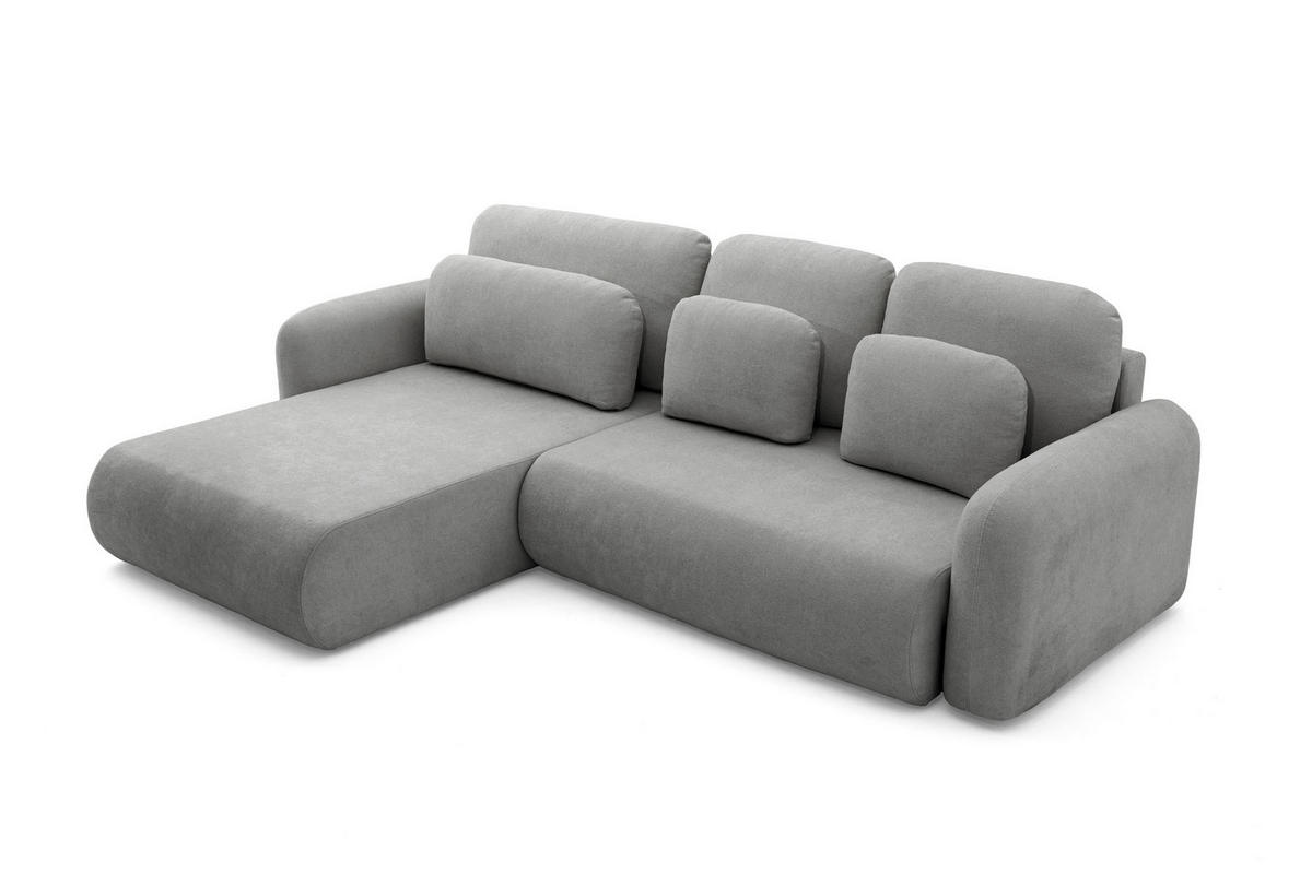 ECKSOFA NEST Universal mit Liegeflache 157x240 cm - Grau, Textil (280/187cm) - Muffo