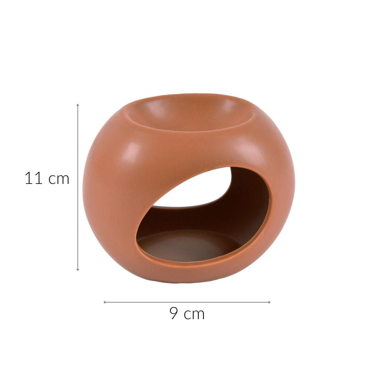 DUFTKAMIN Teelicht/Wachs 11/13 cm - Terra cotta, Keramik (9/11/13cm) - Homea