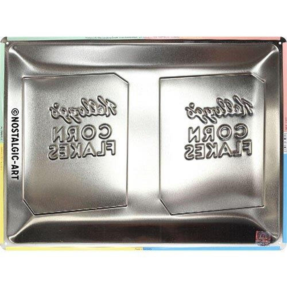 BLECHSCHILD 30/40 cm Kellogg's Packaging Pop Art - Multicolor, Metall (40/30/0.2cm) - Nostalgic-Art