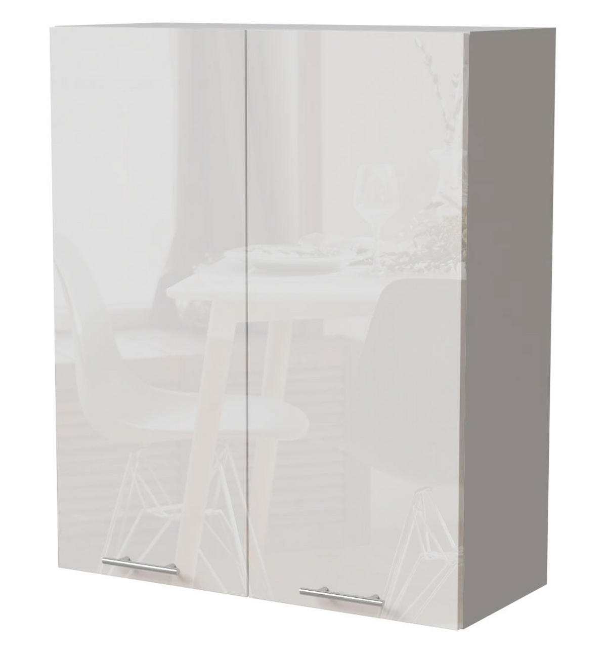 KÜCHENHÄNGESCHRANK Essen W4/80 Weiß Hochglanz / Weiß Matt 80 / 32,5 / 96cm - Weiß Hochglanz/Weiß, Holz/Holzwerkstoff (80/96/32.5cm) - Feldmann-Wohnen