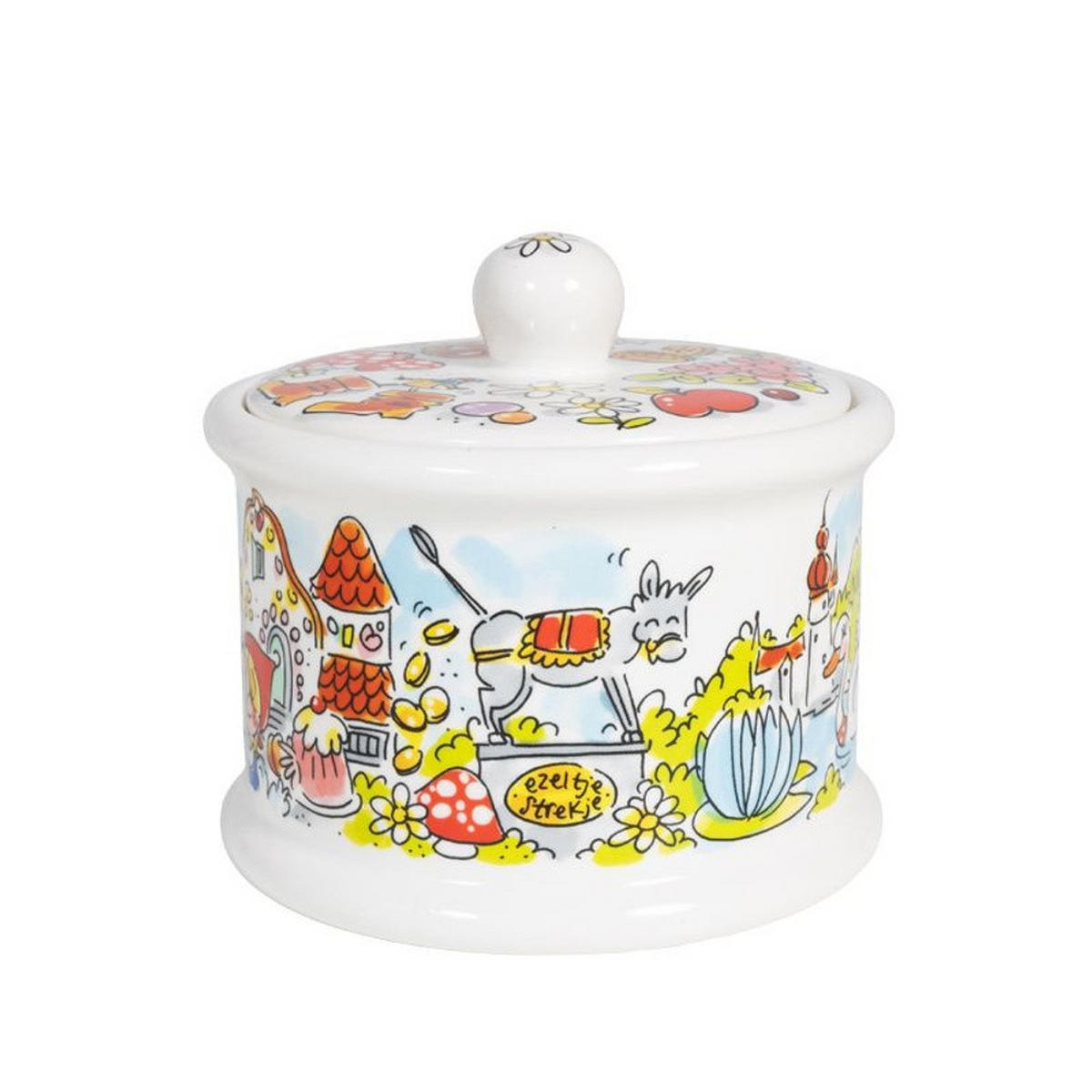 VORRATSDOSE Aschenputtel in Bunt - 500 ml - Multicolor, Keramik (14/13/14.3cm) - Blond Amsterdam
