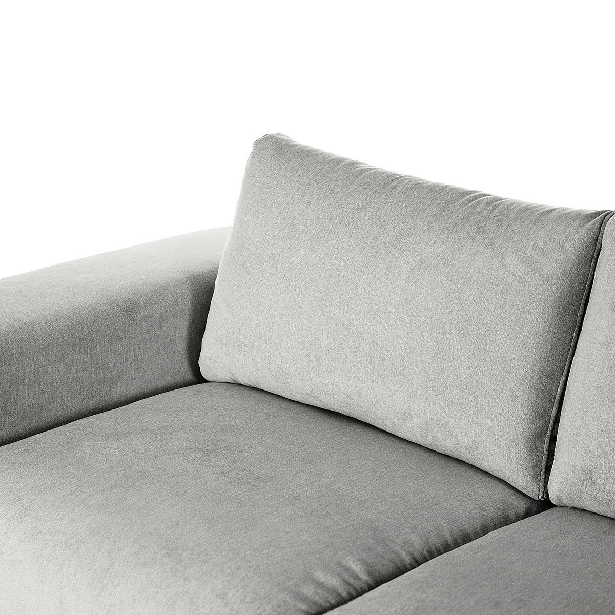 3-SITZER SOFA - Grau, Metall (246/78/91cm) - home24