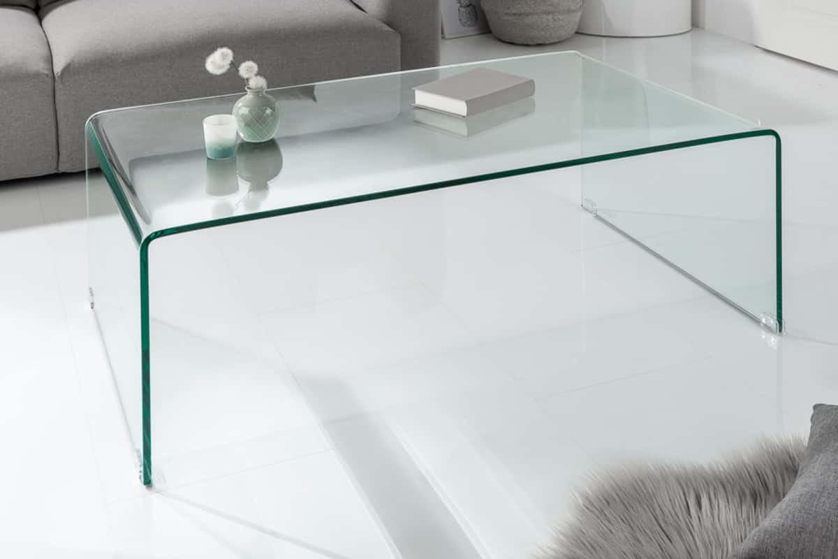 COUCHTISCH FANTOME Glas Transparent 110 cm - Transparent, Glas (55/110/40cm) - riess-ambiente