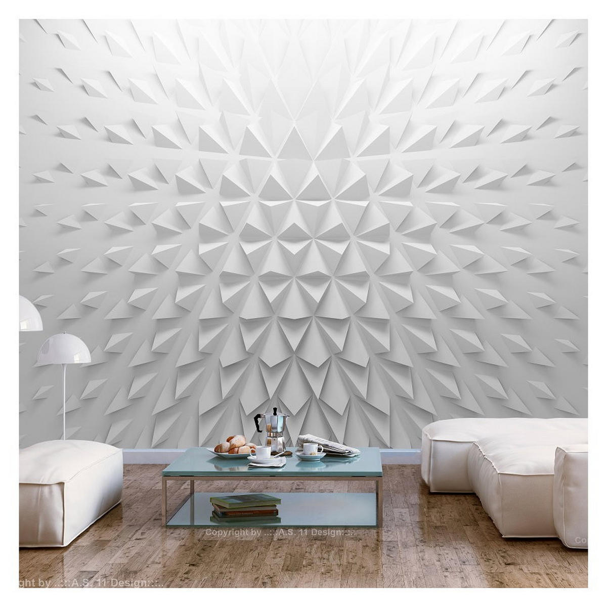 SELBSTKLEBENDE FOTOTAPETE 245/175 cm - Weiß, Textil (245/1cm) - KUNSTLOFT