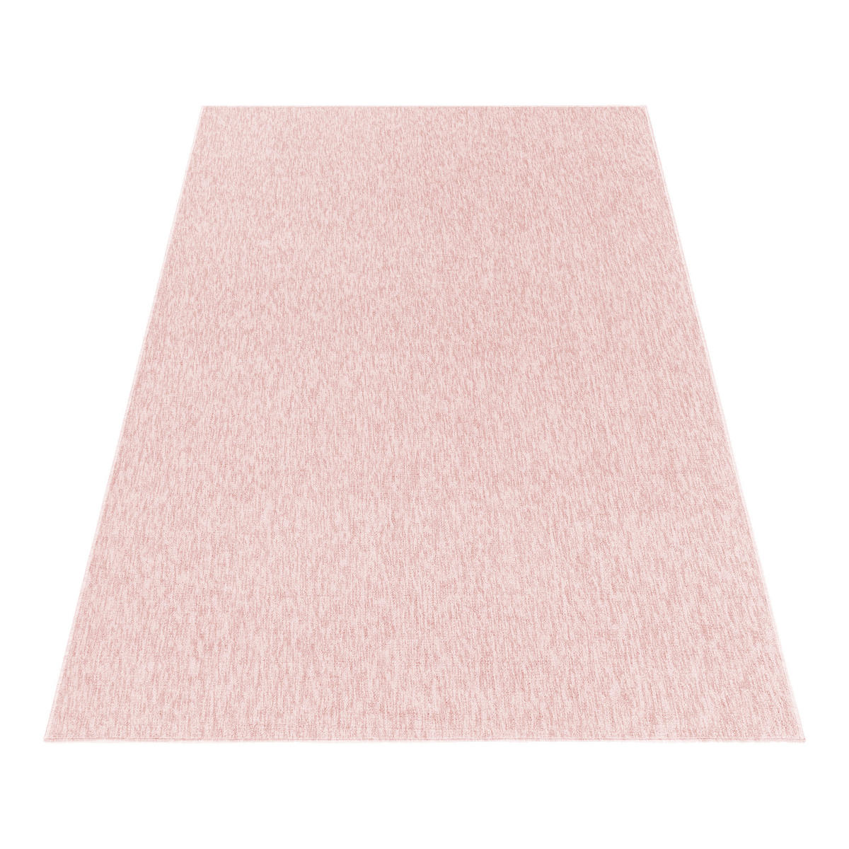 TEPPICH Kurzflor Unifarben Polypropylen saugroboter Wohnzimmer Rosa Rechteckig 280x370 - Rosa, Textil (280/370cm) - KADIMA DESIGN