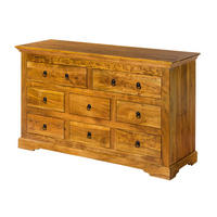 KOMMODE Akazie 145x49x85 honig lackiert OXFORD #0524 - Braun, Holz (145/85/49cm) - Massivmoebel24