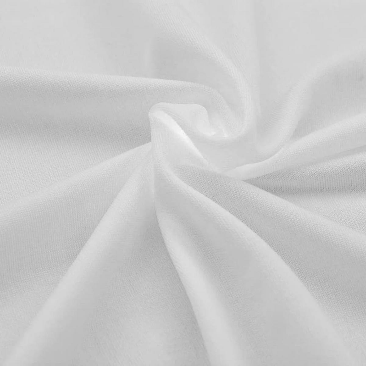TISCHHUSSE Stretch 2er-Set Afau 243x76x74 cm Weiß - Weiß, Textil (243/76cm) - DELUKE
