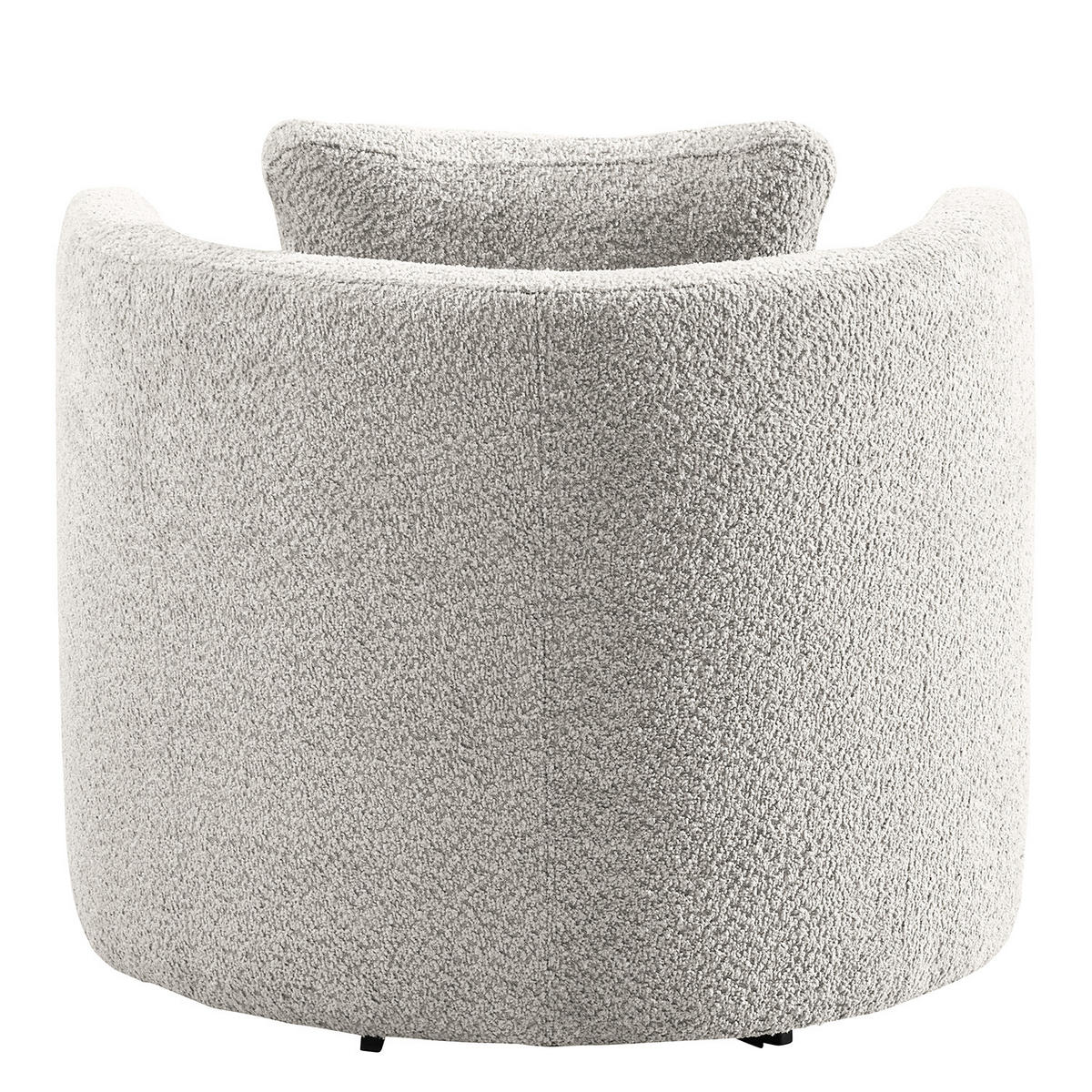 SESSEL - Schwarz/Grau, Textil/Metall (65/77/40cm) - home24