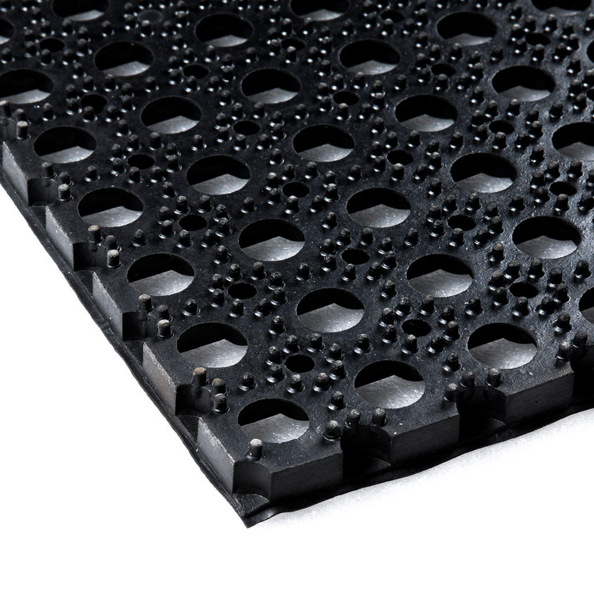 GUMMI RINGMATTE auf Rolle - Stärke 23 mm - Breite 80 cm - Schwarz, Naturmaterialien (80/100cm) - IVOL