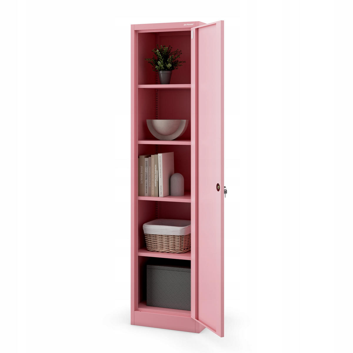 BÜRO Aktenschrank ALEX Fresh Style - Rosa, Metall (45/185/40cm) - Jan Nowak