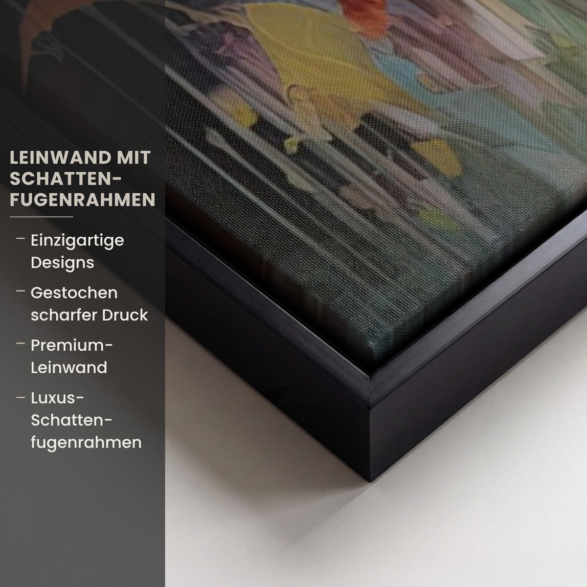 LEINWAND Bilder mit Rahmen - Blumen - Aquarell - Kunst - Botanisch - Natur - 90x60 - Orange, Textil (90/60cm) - MuchoWow