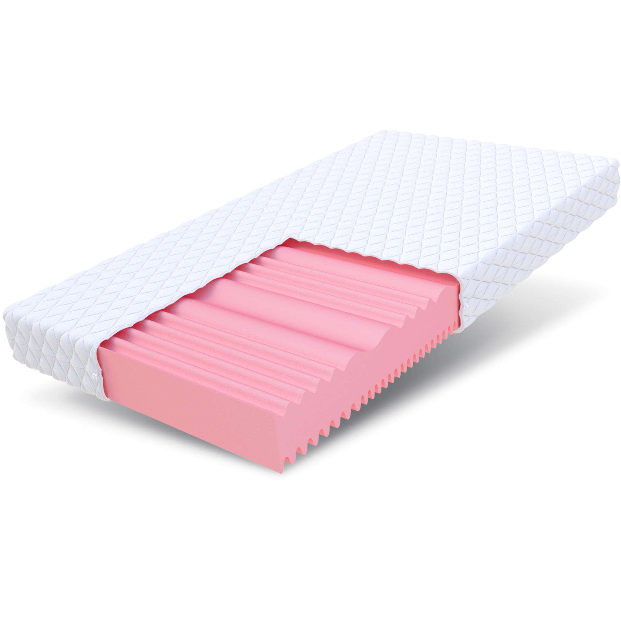 KALTSCHAUMMATRATZE Fix - Weiß, Textil (120/200cm) - FDM