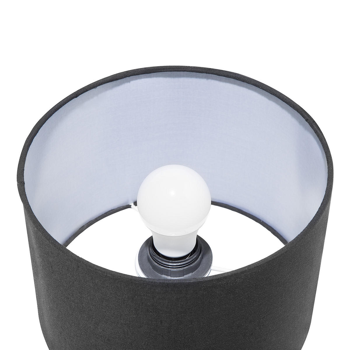 TISCHLAMPE Maroni 22/22/35 cm - Schwarz, Metall (22/22/35cm) - Beliani