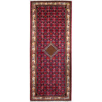 TEPPICH Assadabad Rot 205/84 cm Schurwolle - Rot, Textil (84/205cm) - Looma