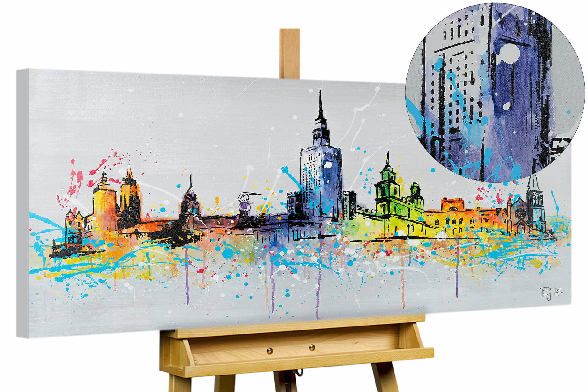 KUNSTLOFT RUČNĚ MALOVANÝ AKRYLOVÝ OBRAZ, 120/60 CM