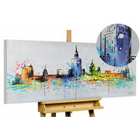 ACRYLBILD HANDGEMALT 120/60 cm - Multicolor, Holz/Textil (120/60cm) - KUNSTLOFT