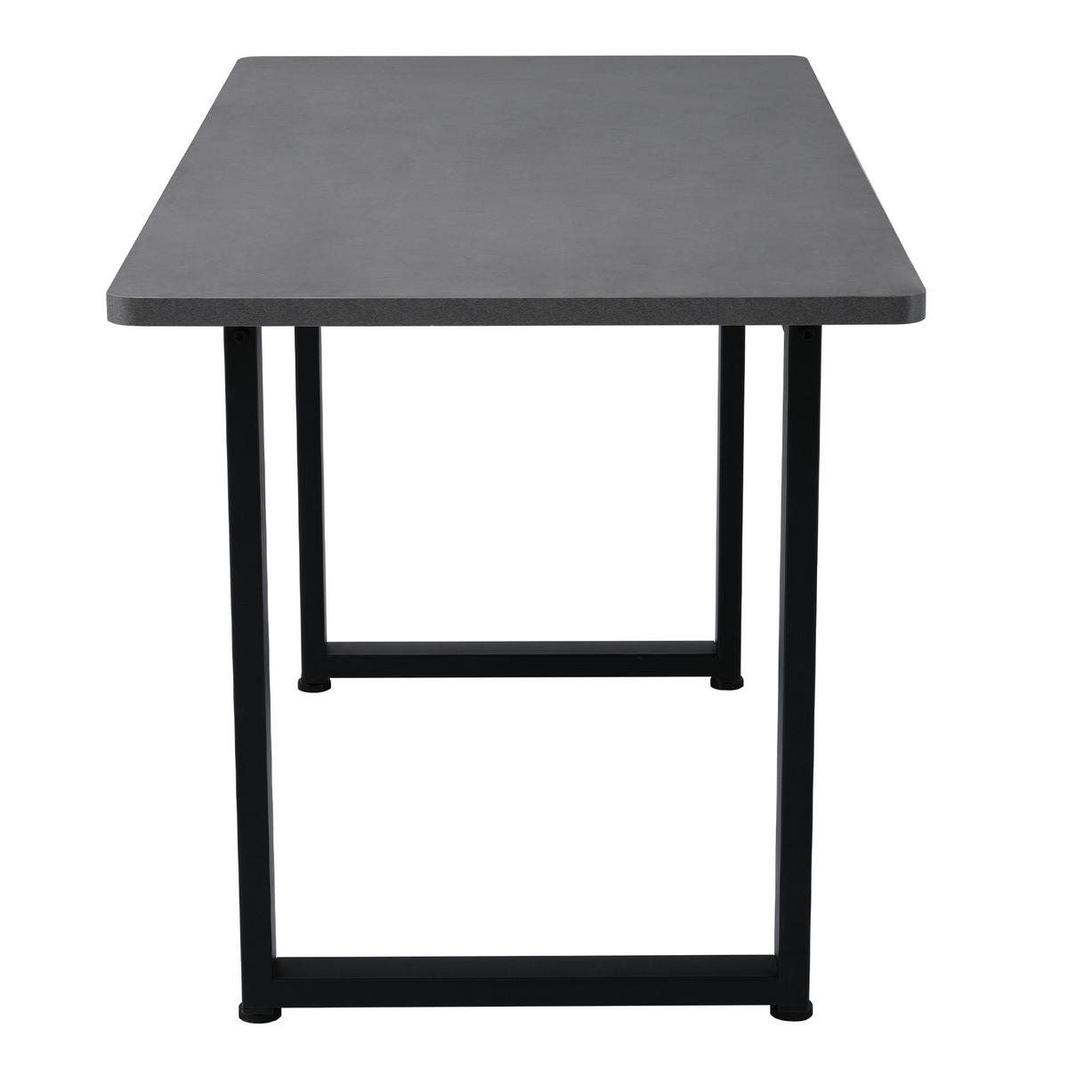 ESSTISCH Grau/Schwarz 96/77/75 cm - Schwarz, Holz (77/96/75cm) - PANGIVO