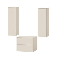 BADMÖBEL-SET Color Macadamia 3-Teilig (2S 60 + 1D 100 X2) - Beige, Holzwerkstoff (120/160/45cm) - mzm24