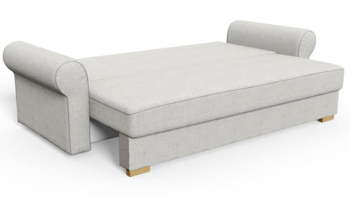 SOFA Grau TOP Mit Schlaffunktion - Grau, Naturmaterialen/Textil (237/76/85cm) - Sepro Meble