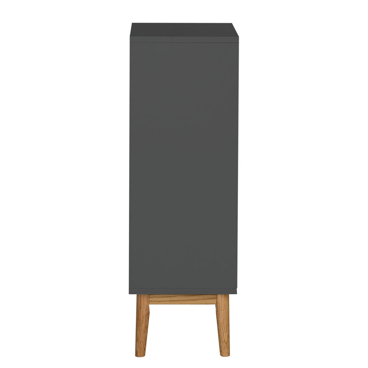 UNTERSCHRANK mit 1 Schublade - Eiche teilmassiv - Grau, Holz/Holzwerkstoff (40/97/32cm) - home24