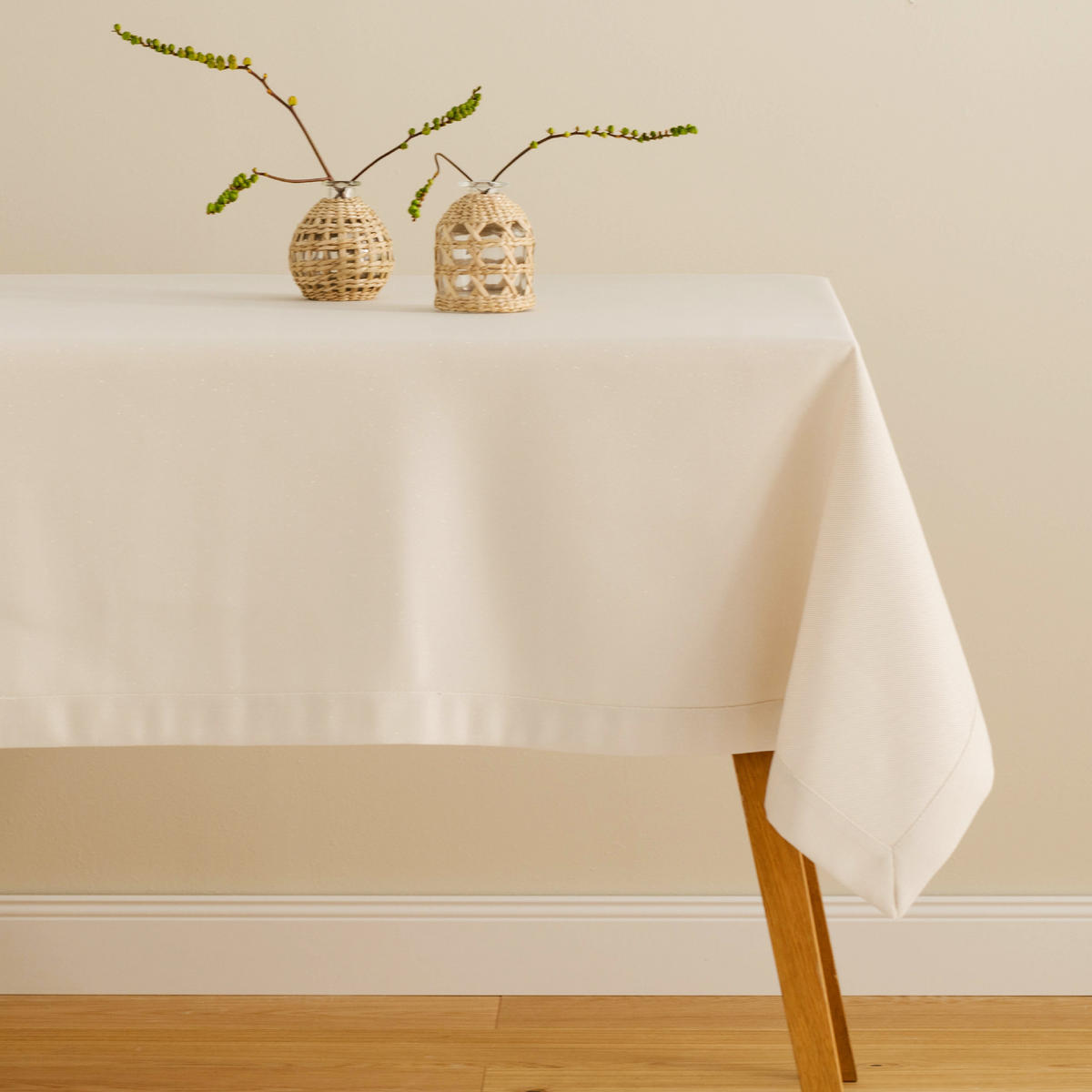 TISCHDECKE Sausa 145x360 cm, Beige - Beige, Textil (360/145/1cm) - home&you